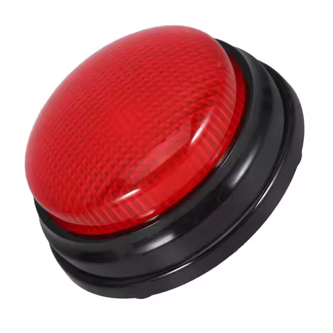 Sound Button Prop Electronic Small Party Supplies Funny Game and Light Red Child