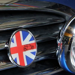3D Front Grill Emblem Badge For Mini Coopers F54 F55 F56 F57 F60 Countryman Clubman Car Logo Exterior Decoration Accessories