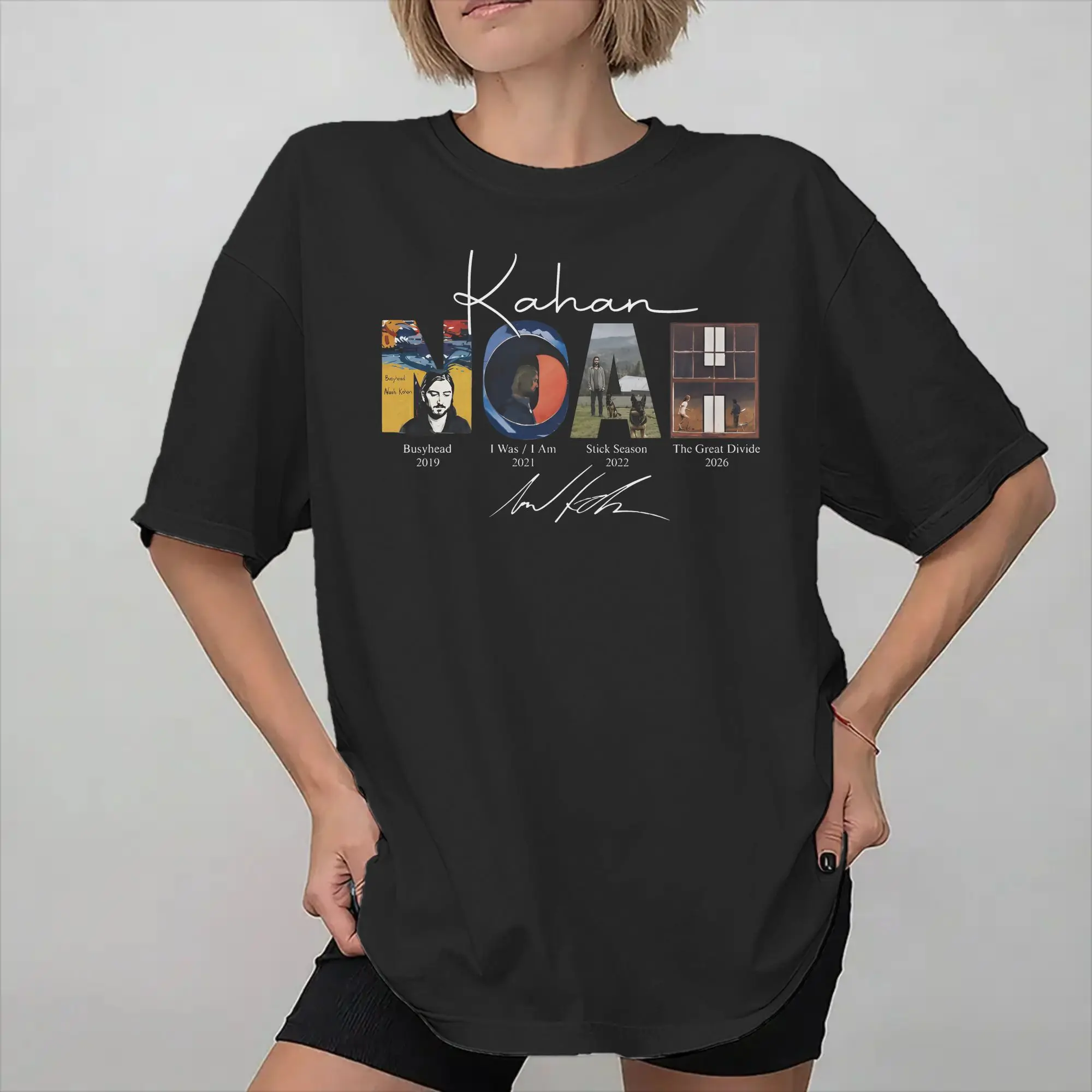 Noahs Kahans The Great Divide Tour 2026  Graphic Printed T Shirt Men Women  Cotton  Tee Shirt Clothing