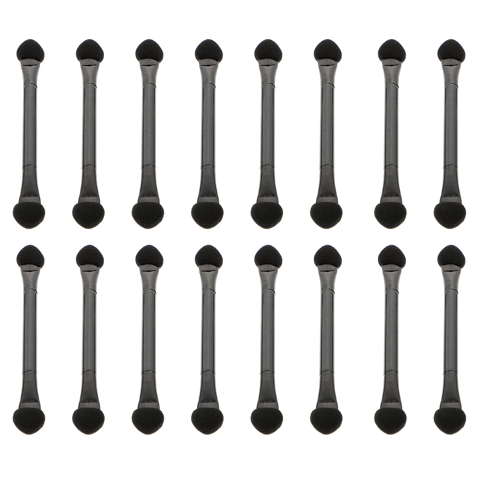 30 ชิ้นอายแชโดว์สติ๊กแปรงอายแชโดว์ฟองน้ำแท่งเครื่องมือแต่งหน้าคิ้วพลาสติกแปรงดับเบิ้ลเอนด์ผู้หญิงสำหรับด้าน