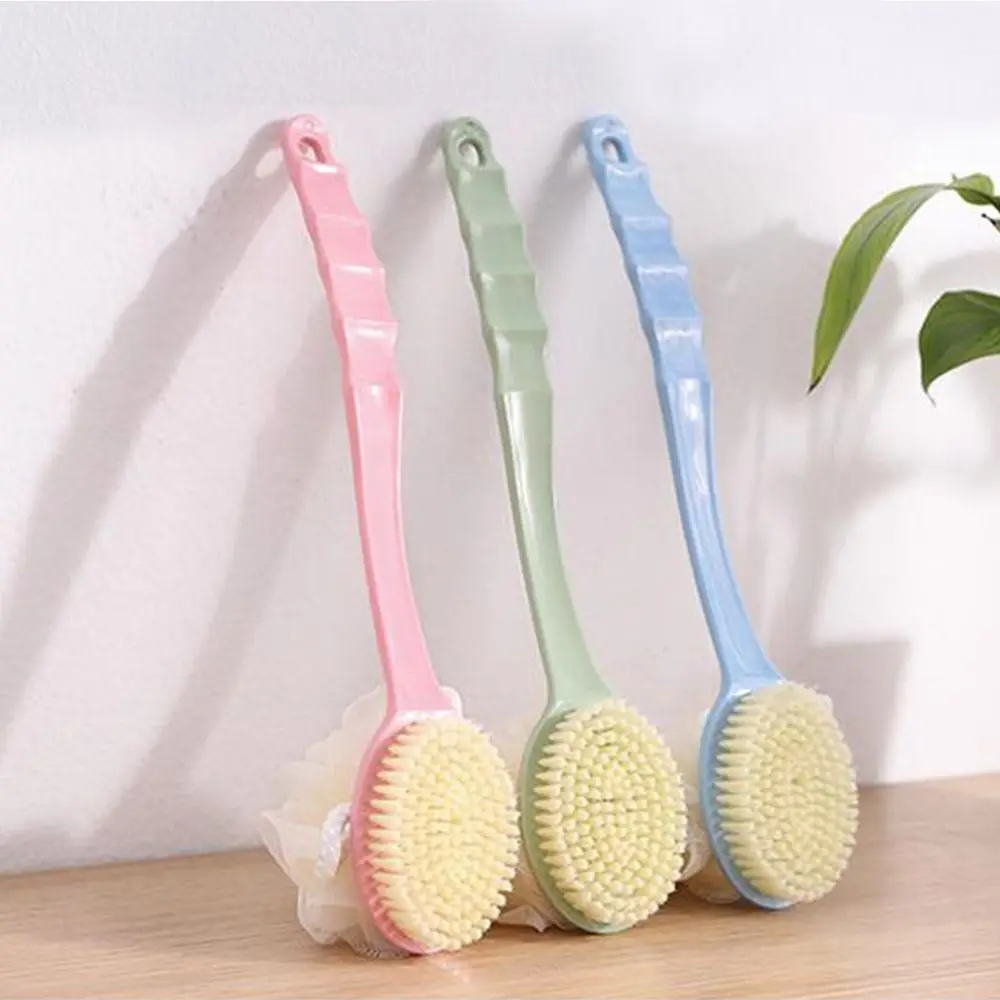 Long Handle Shower Body Brush Back Scrubber Anti Slip with Hanging Hole for Body Cleaning Tools