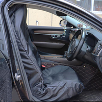 Car Seat Cover for Front Rear Seats Waterproof Antifouling Dust Covers for Steering Wheel Trunk Mat