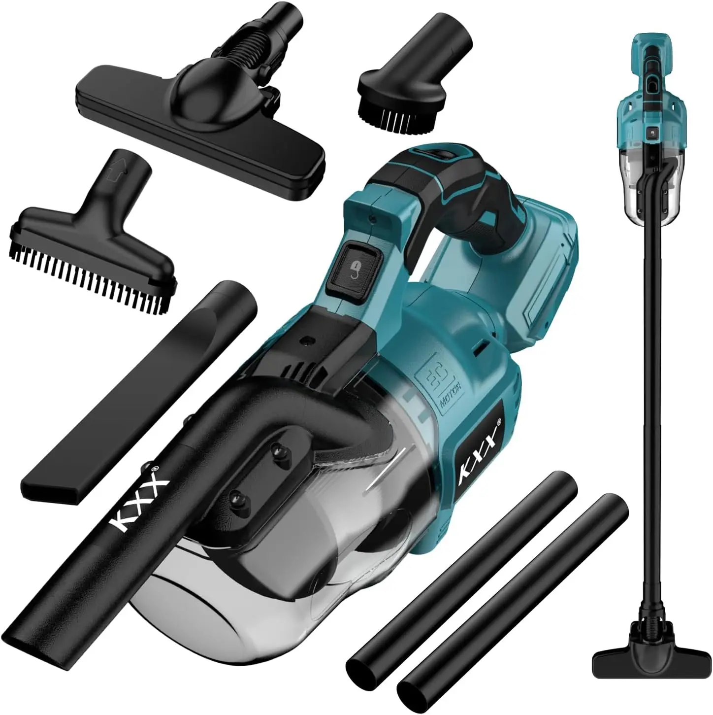 

KXX Cordless Vacuum for makita 18V Battery, Handheld Electric Power Vacuum Cleaner for Hardwood Floor Carpet Pet Hair Car