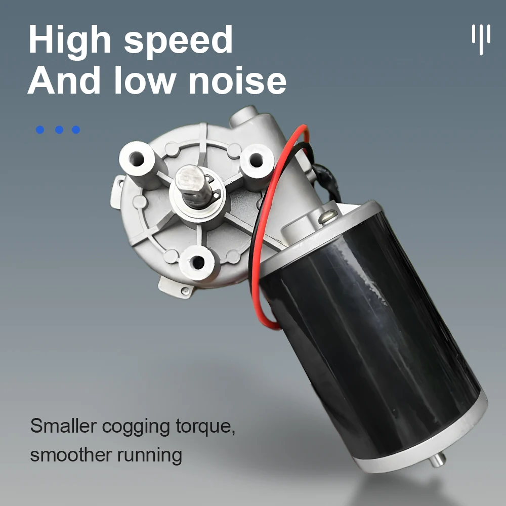 Industrial Worm Gear DC 24V Motor High Torque Reduction Motor Self-locking Reversible Gear Motor High Power Reduction Motor
