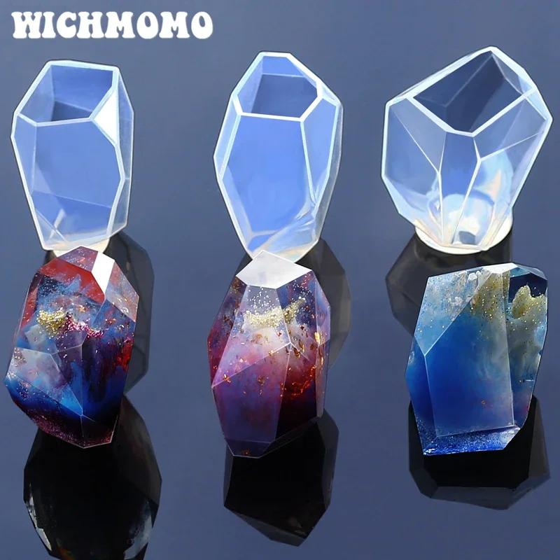 New Fashion 1PCS Cut Stone Square Transparent UV Resin Liquid Epoxy Silicone Mols for Ornamental Furnishing Articles Making