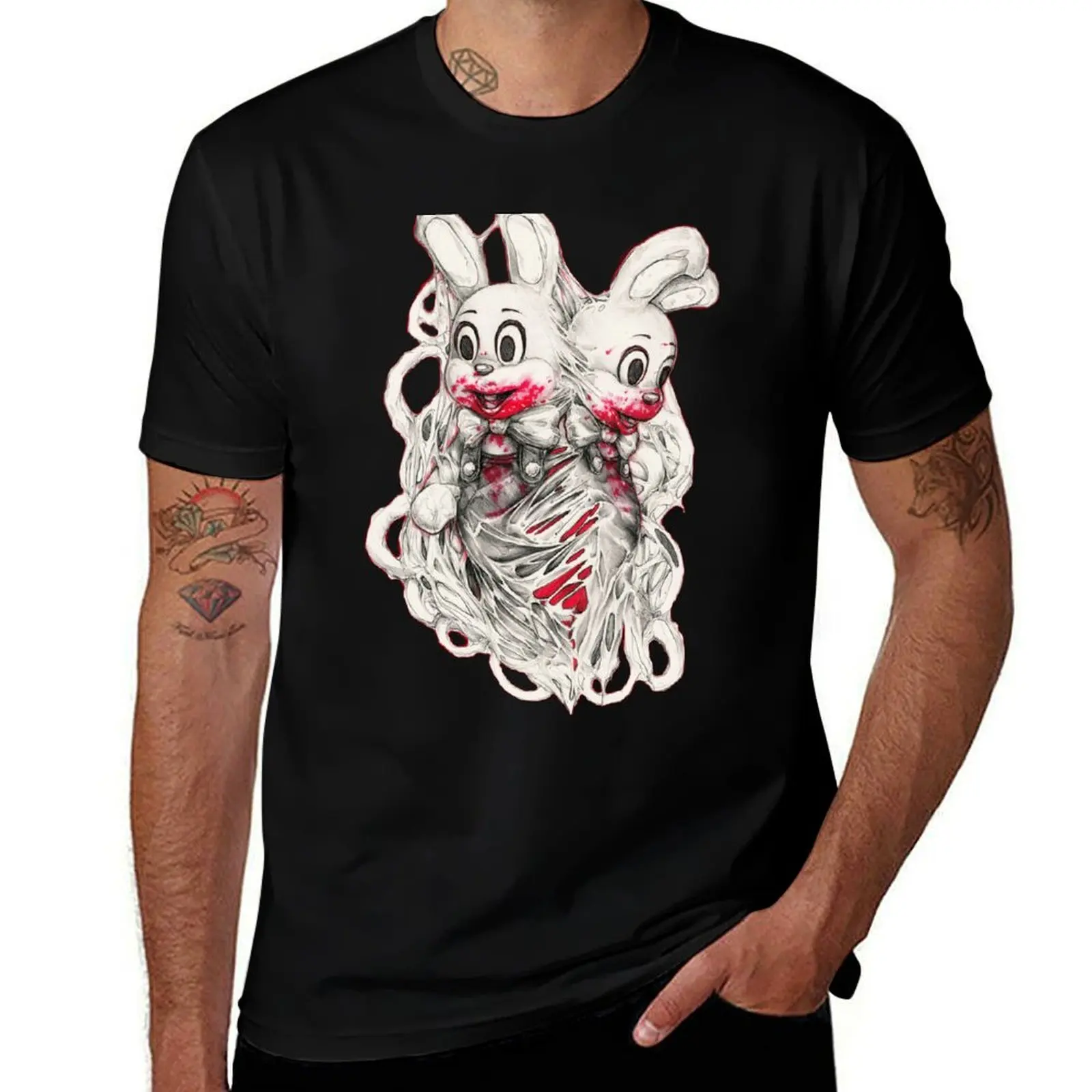 robbie robbie T-Shirt Utility Casual Work T-Shirt