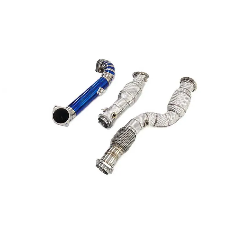 

ING Titanium Alloy for BMW M3 M4 G80 G82 Downpipe Front Tube Exhaust Pipe With Heat Shield Auto Performance Tuning Parts