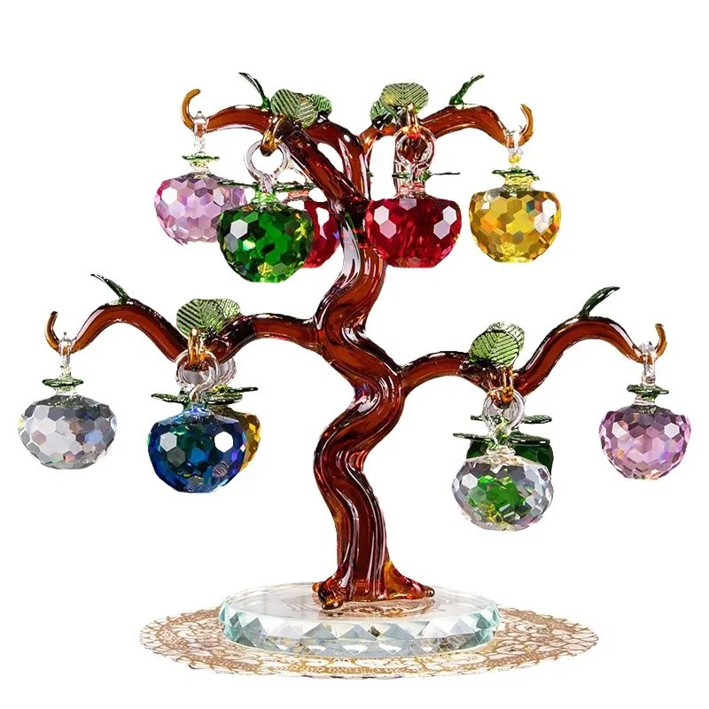 Crystal home furnishings, crystal apple tree fortune tree wedding room, gifts and gifts