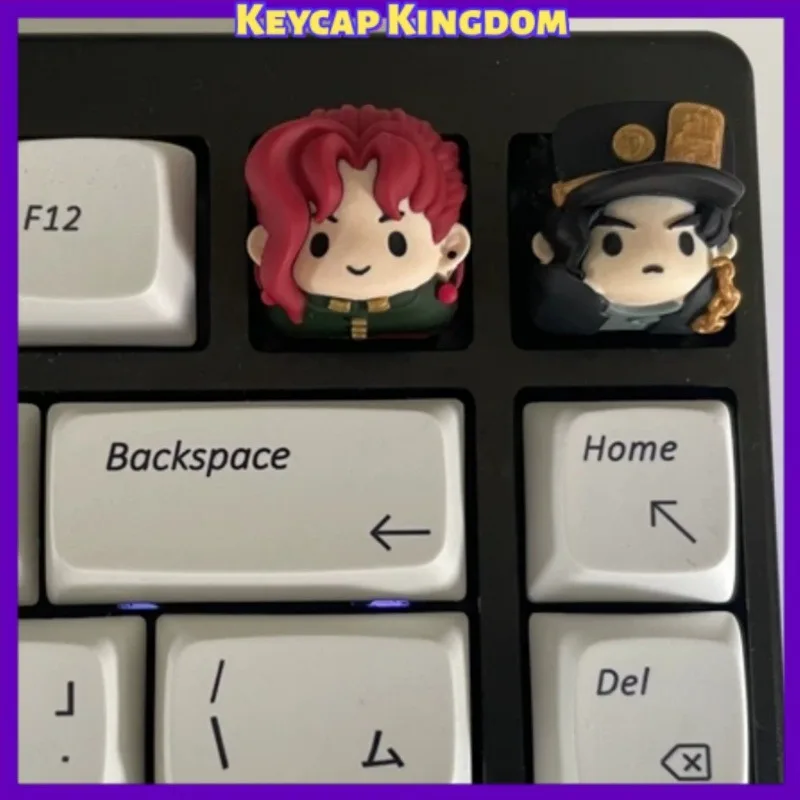 

Original JoJo's Bizarre Adventure Resin Custom Anime Keycaps Cute Cartoon Mechanical Keyboard Keycaps PC Gaming Collectible Gift