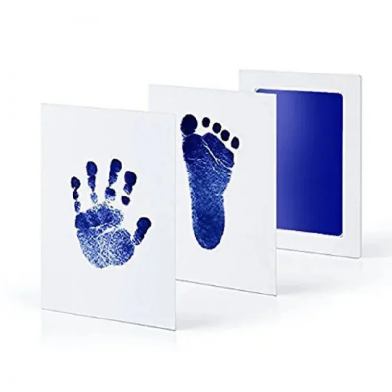 1-3pcs Safe Non-toxic Baby Footprints Handprint No Touch Skin Inkless Ink Pads Kits for 0-6 months Newborn Paw Prints Souvenir