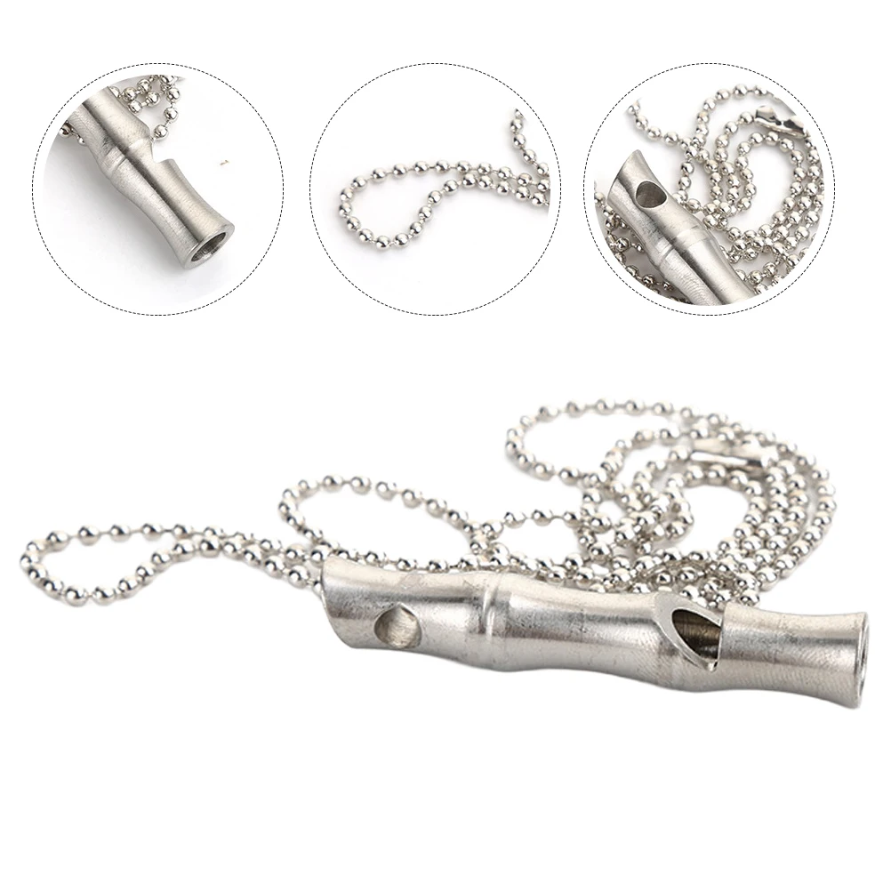 

Stainless Steel Dog Training Whistle Metal Hands Lightweight Ultrasonic Barking Control Tool Portable Outdoor