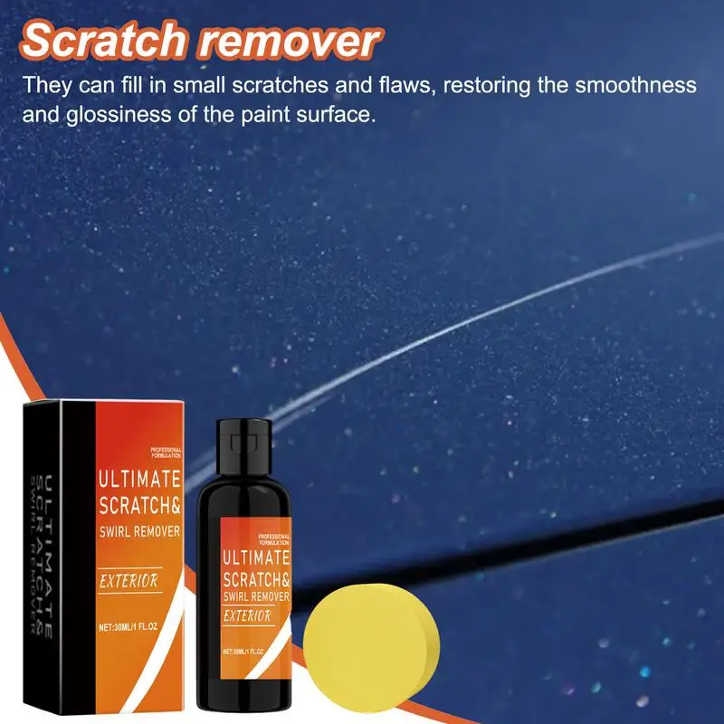 

Car Scratch Remover 30ml Car Scratch Removal Polishes Car Scratch Swirl Remover With Sponge Works On Cars Trucks SUVs