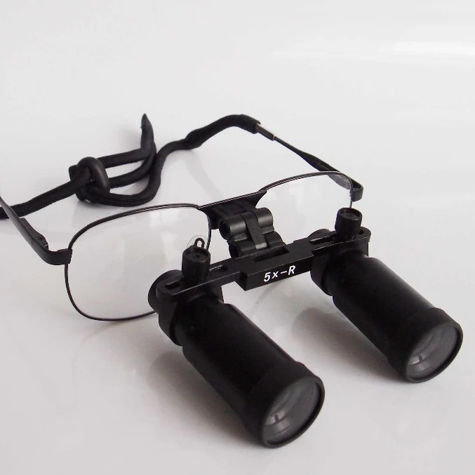 hospital clinics 5.0X Neurosurgery sport Magnifying optical Glasses Magnifier Neurosurgery Loupes medical ce