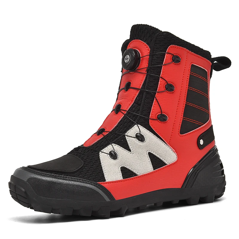 

Мотоциклетные защитные ботинки мужские четырехсезонные высокие ботинки для бездорожья противоскользящие износостойкие ботинки для верховой езды гоночные велосипедные ботинки