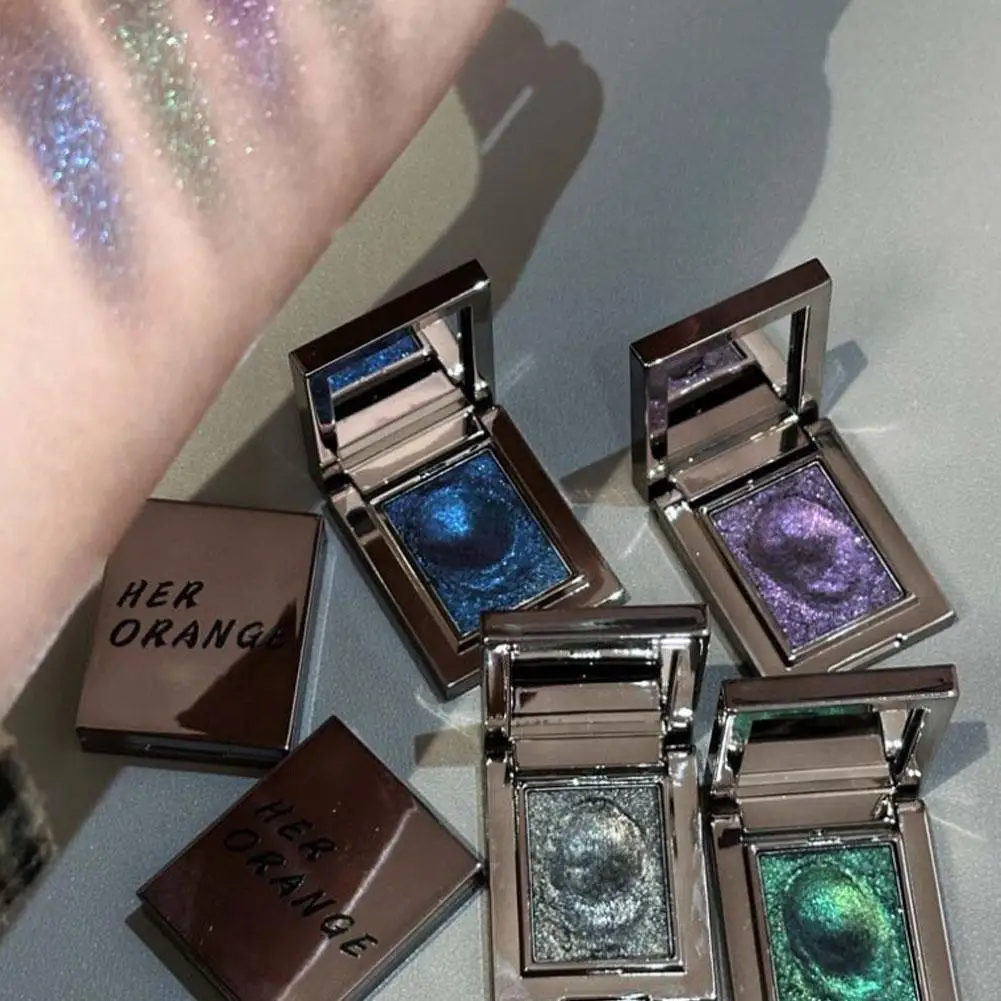 カメレオン スモーク ブルー アイシャドウ プレート メタリック ブロンズ グリーン パープル ダイヤモンド ブライトニング マッシュポテト グリッター ハイライター