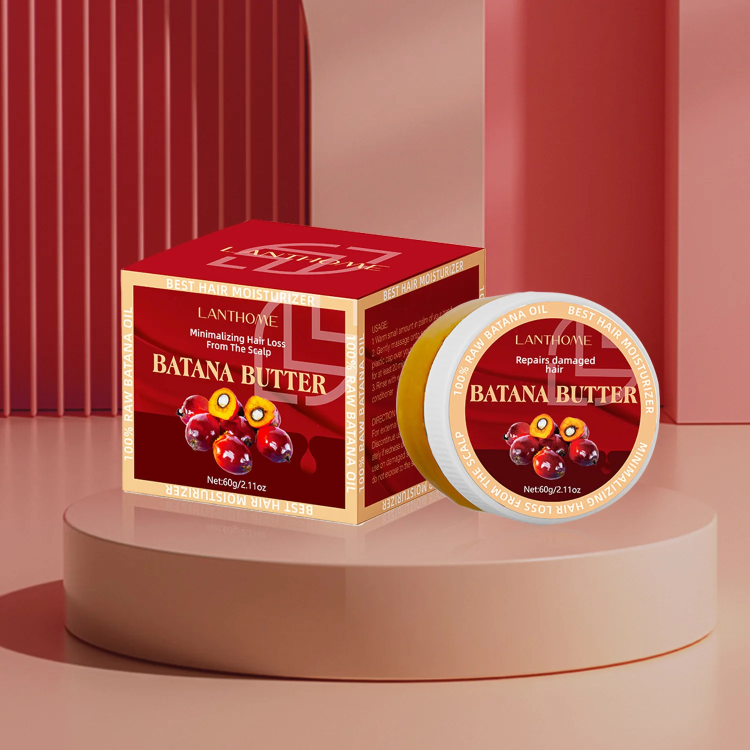 

BATANA Oil Promote Hair Growth. Hydration and Nutrition Reoaip and Strengthen Fragile Hair,Reduce Breakage & Split Ends