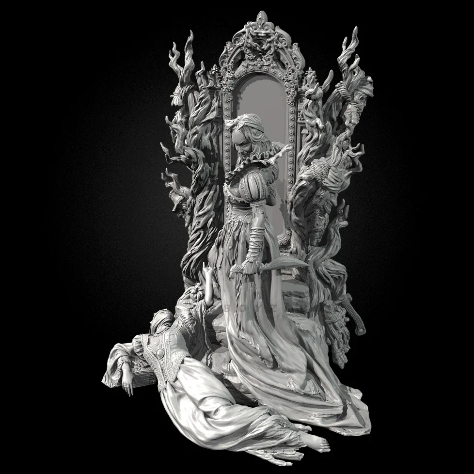 남자의 높이 38mm 50mm 75mm 수지 모델 키트 그림 아름다움 무색 및 자체 조립 (3D 인쇄) TD-7371/3D