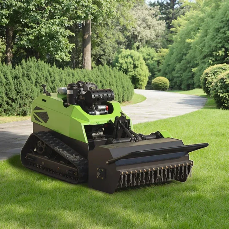 Four-stroke Function Crawler Robot with Remote Control Snow Plow Agriculture and Forestry Equipment Garden Lawn Mower