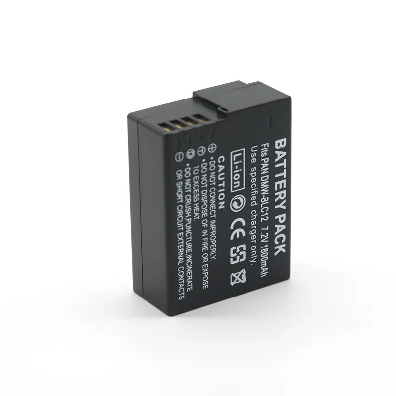 For Panasonic Lumix DMC-G85 FZ200 FZ1000 G5 G6 G7 GH2 GX8 DMW-BLC12 DMW-BLC12E DMW-BLC12PP Battery
