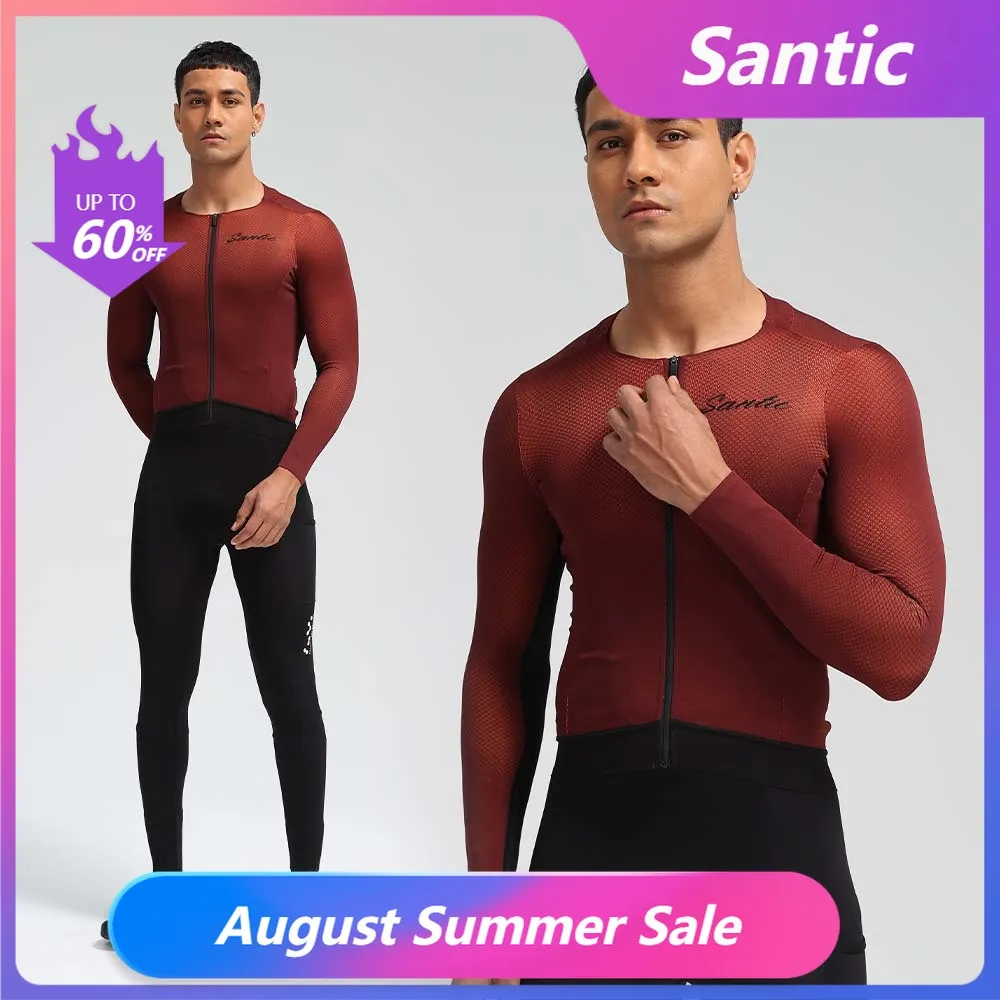 Santic Camisa Ciclismo Manga Comprida Masculina