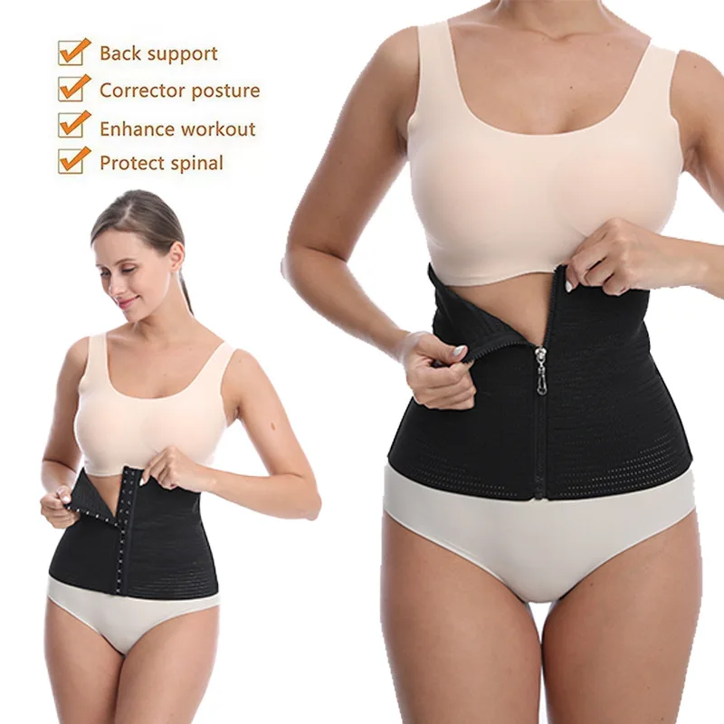 

Women and Men S~3XL Slimming Body Shaper Waist Trainer Belt Corset Abdomen Belly Tummy Control Fitness Compression Shapewear