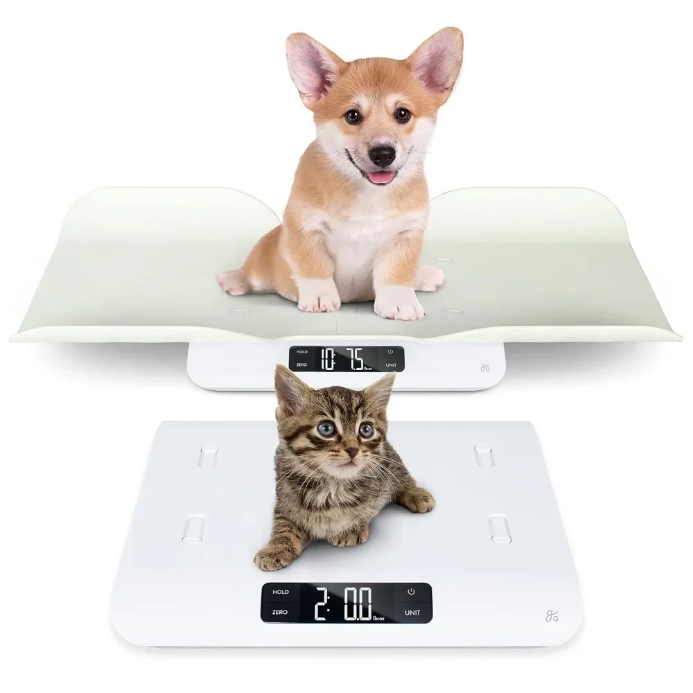 Digital Pet Scale for Small Animals Accurately Weighs Cats Rabbits Puppies with Wiggle Proof Algorithm