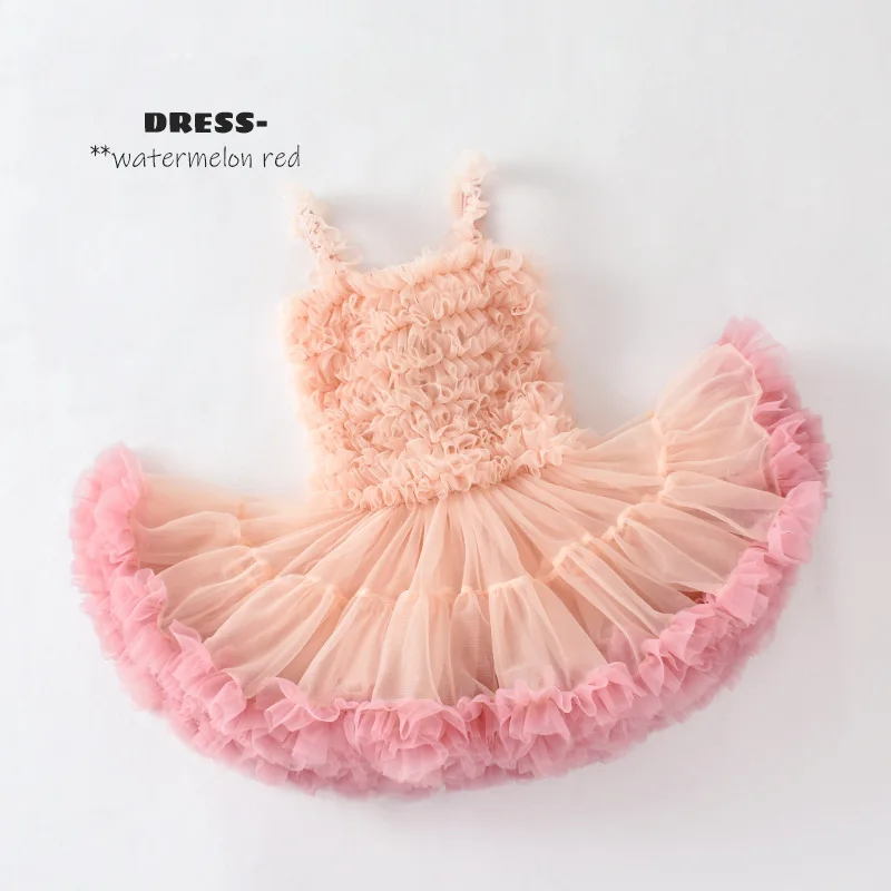 Girls Tutu Dress Toddler Handmade Tulle Party Dresses for Birthday Outfit, Photography Prop, Special Occasion3-8Y