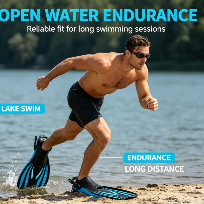 adjustable-strap-diving-fins-with-open-heel-design-for-scuba-and-snorkeling-activities