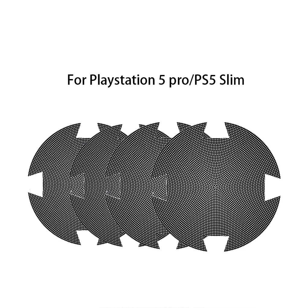 2/4 Pack Fan Dust Filter Breathable Ventilation Cooling Fan Dust Mesh PVC Anti-Dust Cover for PS5 Slim for PlayStation 5 Slim