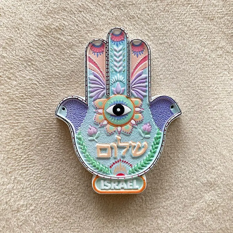 

Israel Tourist Souvenir Refrigerator Magnet Creative 3D Hand Shape Magnetic Sticker Gift Decoration