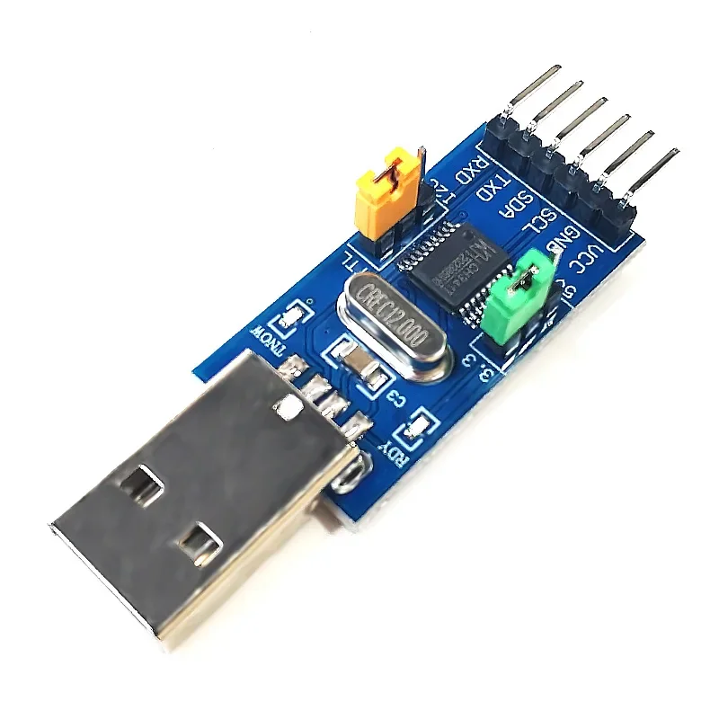 CH341T 2 in 1 module 3.3V 5V USB to I2C IIC UART USB to TTL single-chip serial port downloader