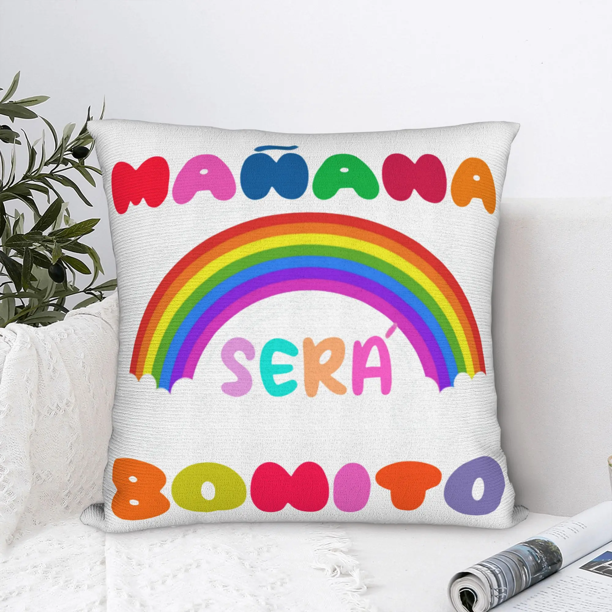 Manana Sera Bonito Karol G Pillowcase Printing Cushion Cover Decoration Music Throw Pillow Case Cover Seater Drop Shipping 40X40