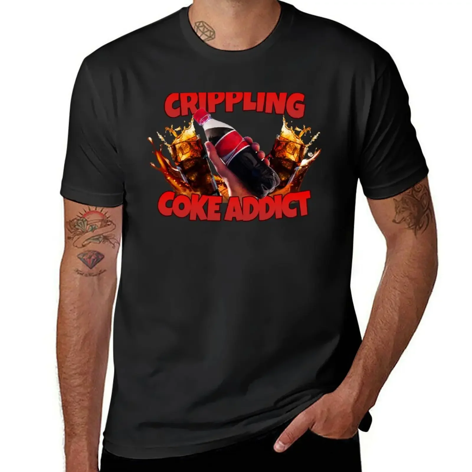 Crippling Coke Addict T-Shirt plus size clothes vintage graphic tee cheap stuff vintage t shirts plus size men clothing