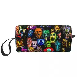 Horror Film Baddies Legends Makeup Bag for  Travel Cosmetic Organizer Fashion Chucky Alien Predator Killer Storage Toiletry Bags