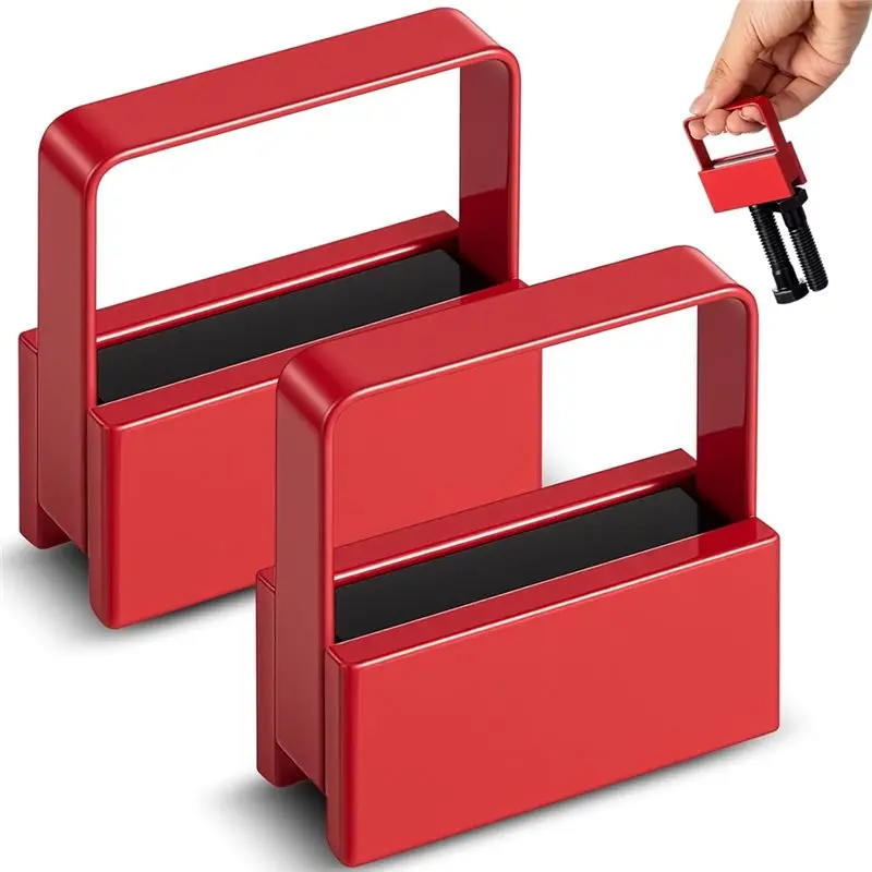 

【VALUE MONEY】Magnetic Pickup Tool For Nails Screws& Nut Steel Iron Parts Finder- Handle Magnet(2 Pcs), 50 Lb, 2.1 X 2 X 0.8 Inch