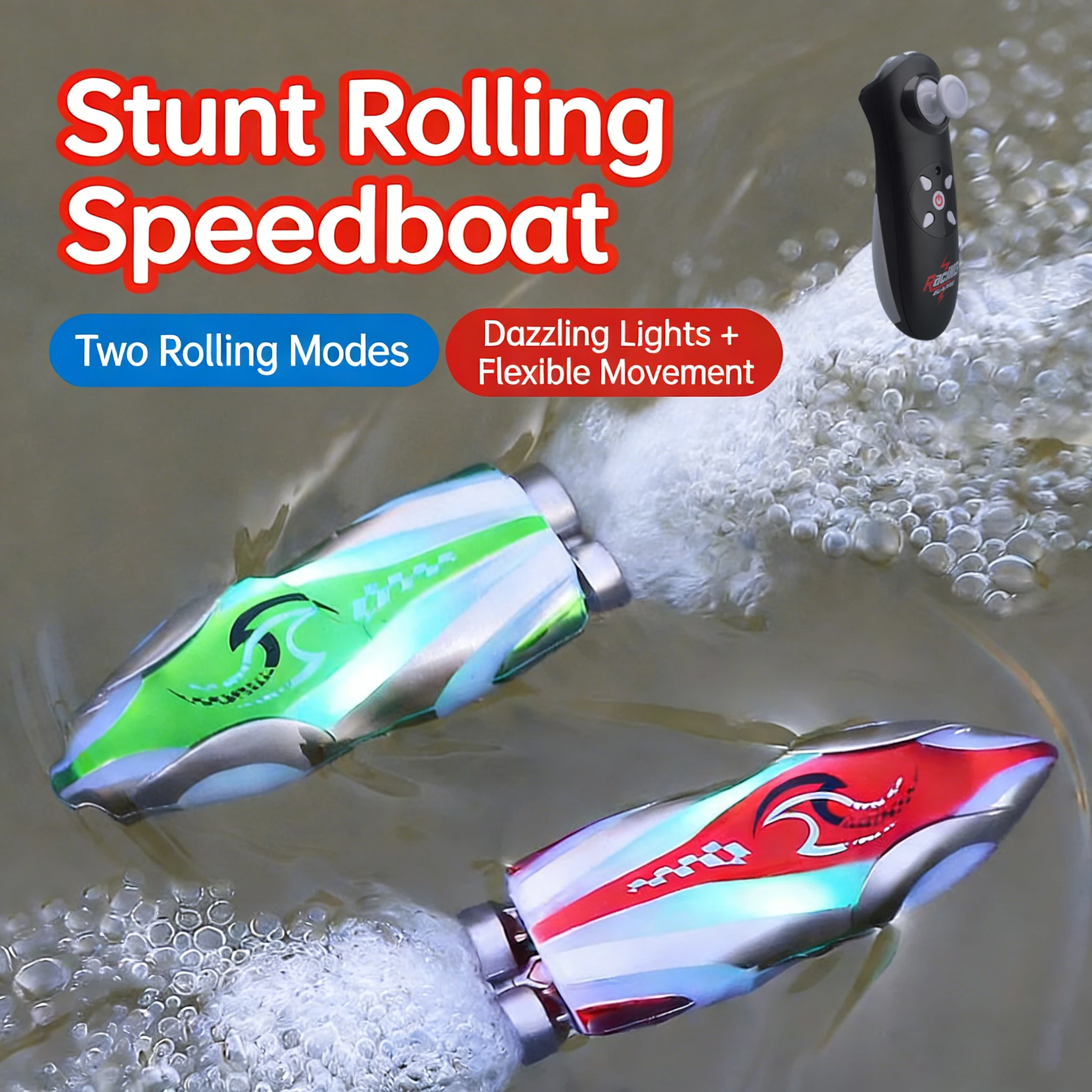 

Миниатюрная радиоуправляемая лодка-трюкач с электроприводом, светом и вращением на 360°, гоночный катер для соревнований, уличная игрушка, подарок для детей