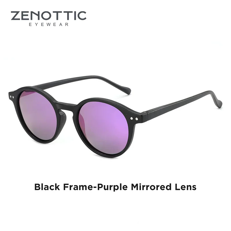 ZENOTTIC (Größe S) Retro Rundpolarisierte Sonnenbrille 2026 2025 Herren Damen Vintage Kleine Runde Sonnenbrillen UV400 Schutzbrillen Shades 6