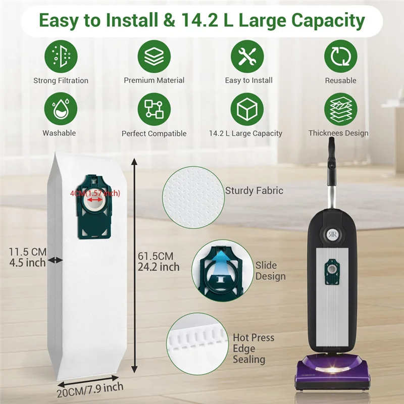 【HOT-PRICE!】Vacuum Bags For Riccar Supralite R10, R10P, R10S, R10CV, R17, RLH-6, RLHC-6& For Simplicity Freedom SLH-6- SLH-6 Rep