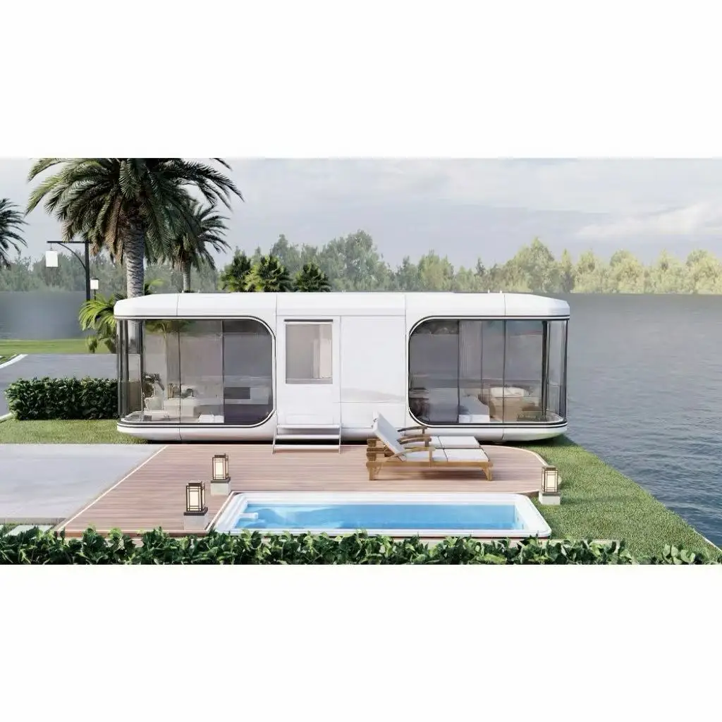 

Customized Shipping Container House with Interior Finish Soundproof Leisure Container Home for Accommodation Vacation Portable B