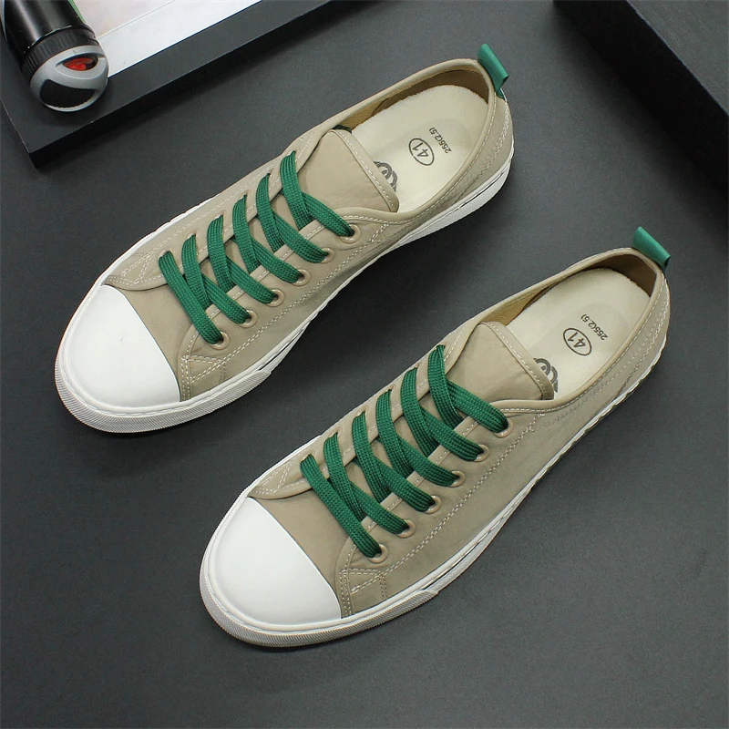 Low in the summer of 2023 the new men\'s shoes for canvas shoes casual shoes breathable comfortable flat shoes vulcanized shoes