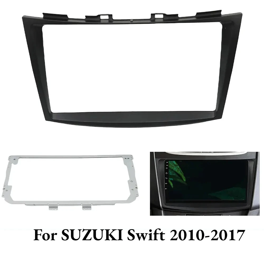 

Для Suzuki Swift 2010-2017: 9-дюймовая рамка для автомагнитолы, 2 DIN, установочный комплект для приборной панели