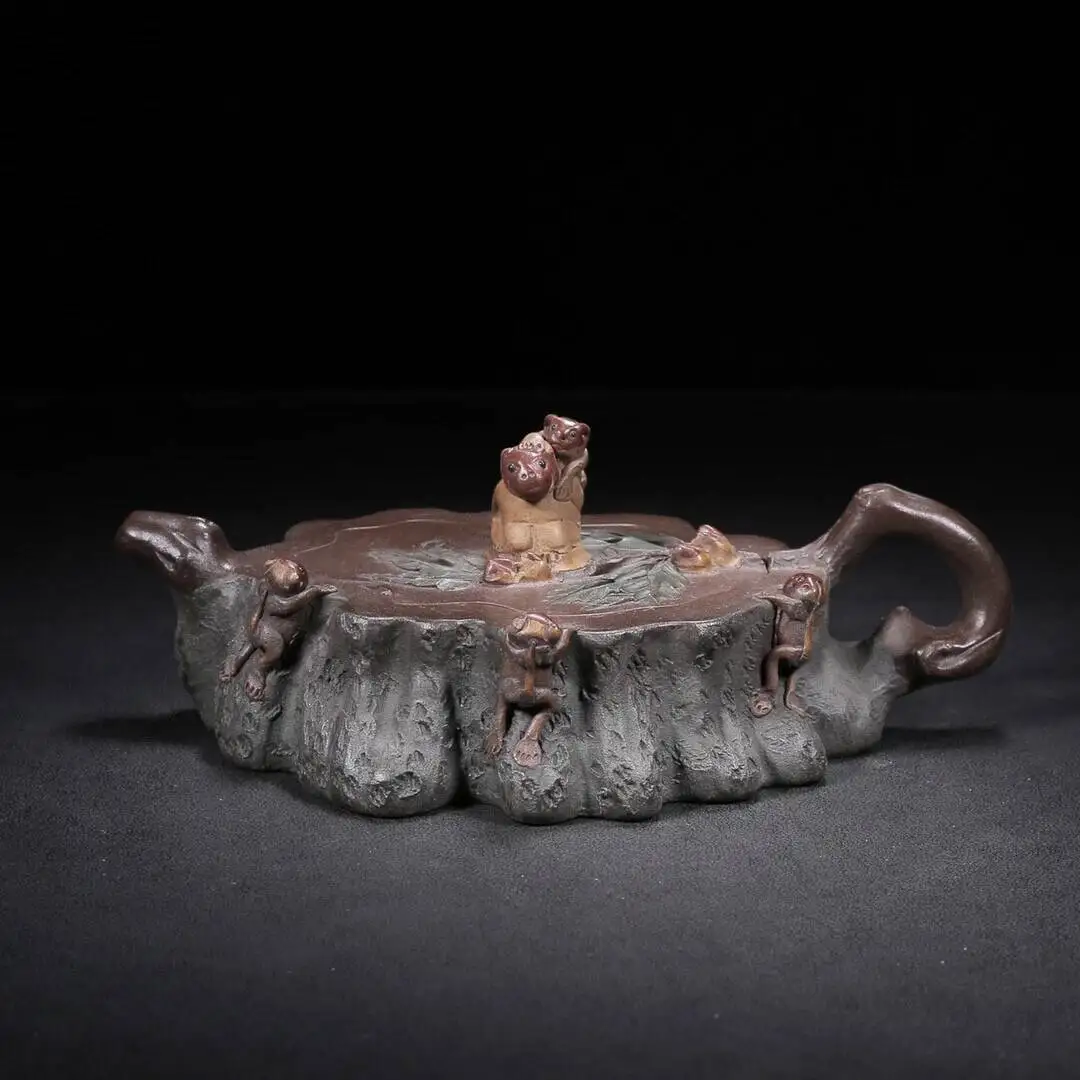 Chinese Yixing Zisha Clay Handmade Exquisite Teapot Five Generations Beauty Tea Pot 300cc