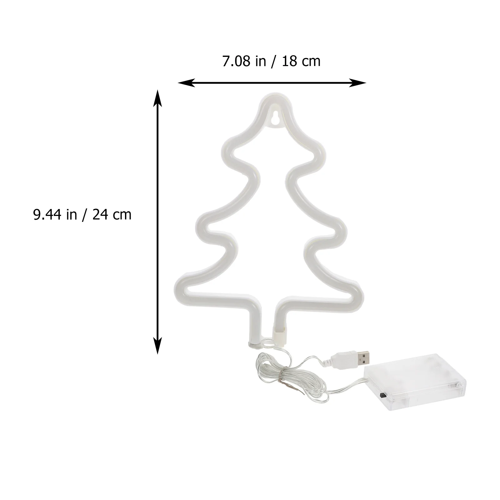 

Xmas Christmas Tree Decoration Decorative Neon Light Shine Decorations Ornament