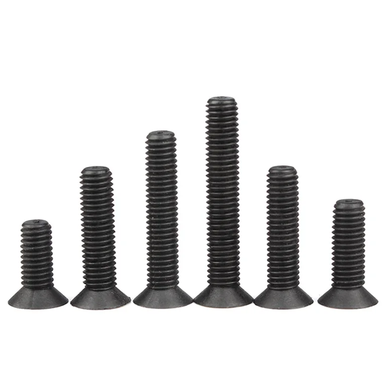 20-100pcs M2 M2.5 M3 M4 M5 M6 M8  Black Nylon(Plastic) Countersunk Philips Head Screws Bolts Length: 4~ 40mm