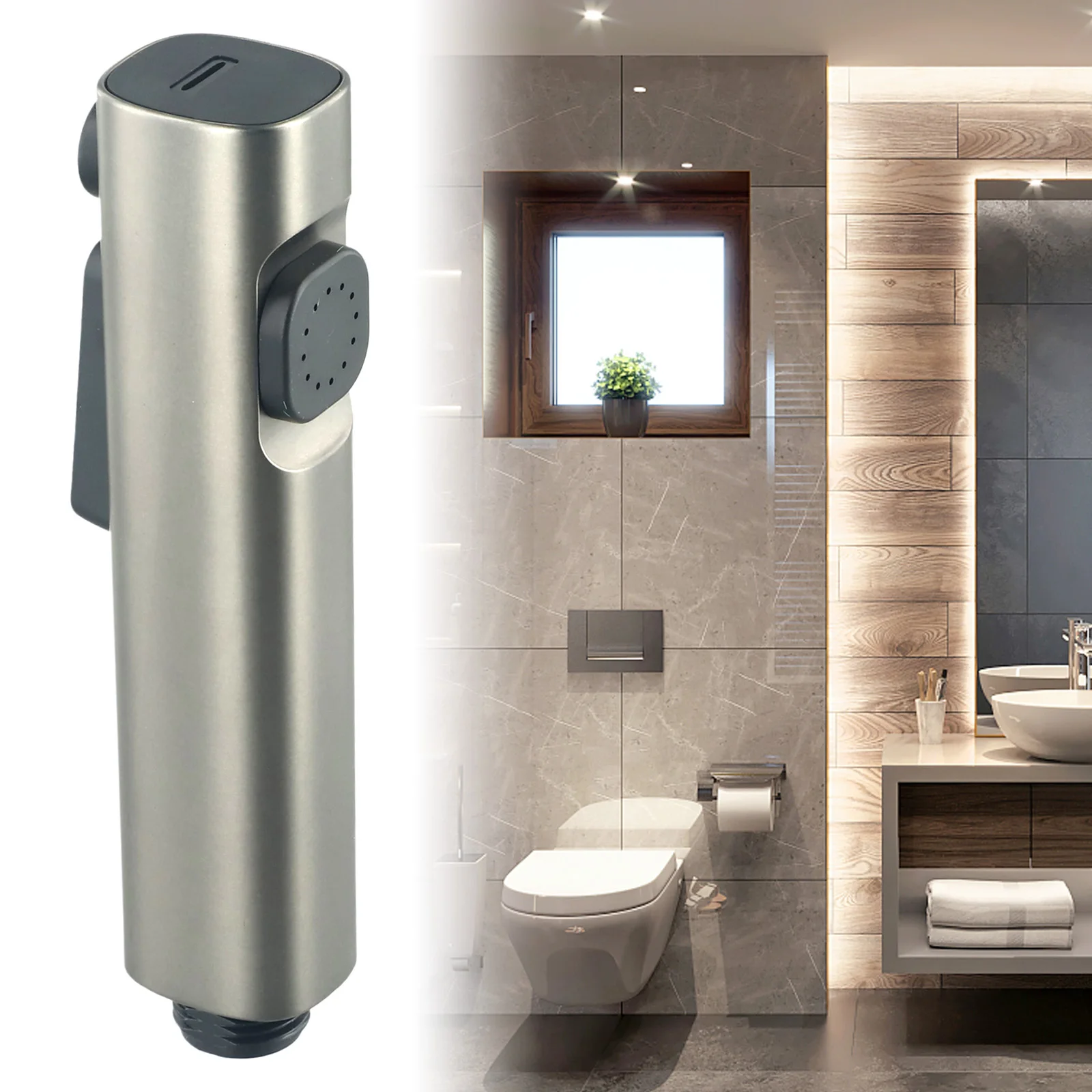 

ABS-Material Handheld Douche Spray with G1/2 Connector for Toilet-Based Shattaf Cleaning and Auxiliary Household Applications