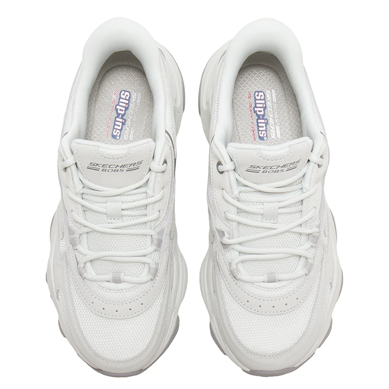 

Skechers Women's Shoes, Thick-Soled Height-Increasing Dad Shoes, Lightweight, Comfortable, Shock-Absorbing Sneakers, Shiny Breathable Casual Shoes 117687-Ltgy