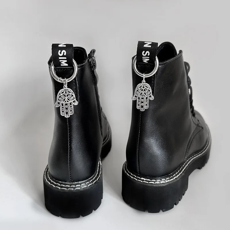 Vintage Hollow Palm Shoe Buckle Amulet, Fatima'S Hand, Boots Shoe Accessory, Trending in Cross-Border