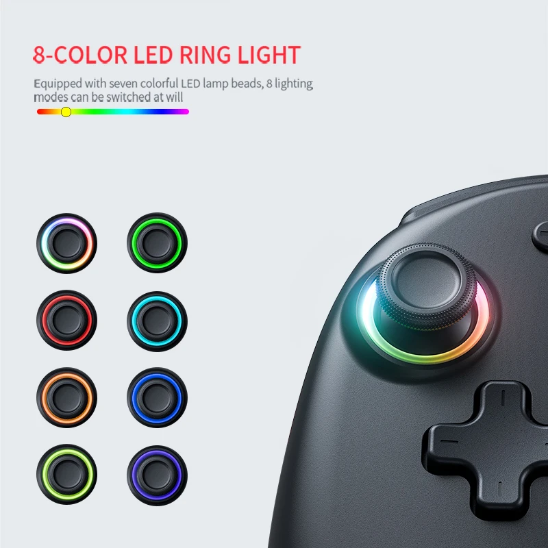 LinYuvo KS37 Wireless Joycon For Nintendo Switch 7 LED Colors
