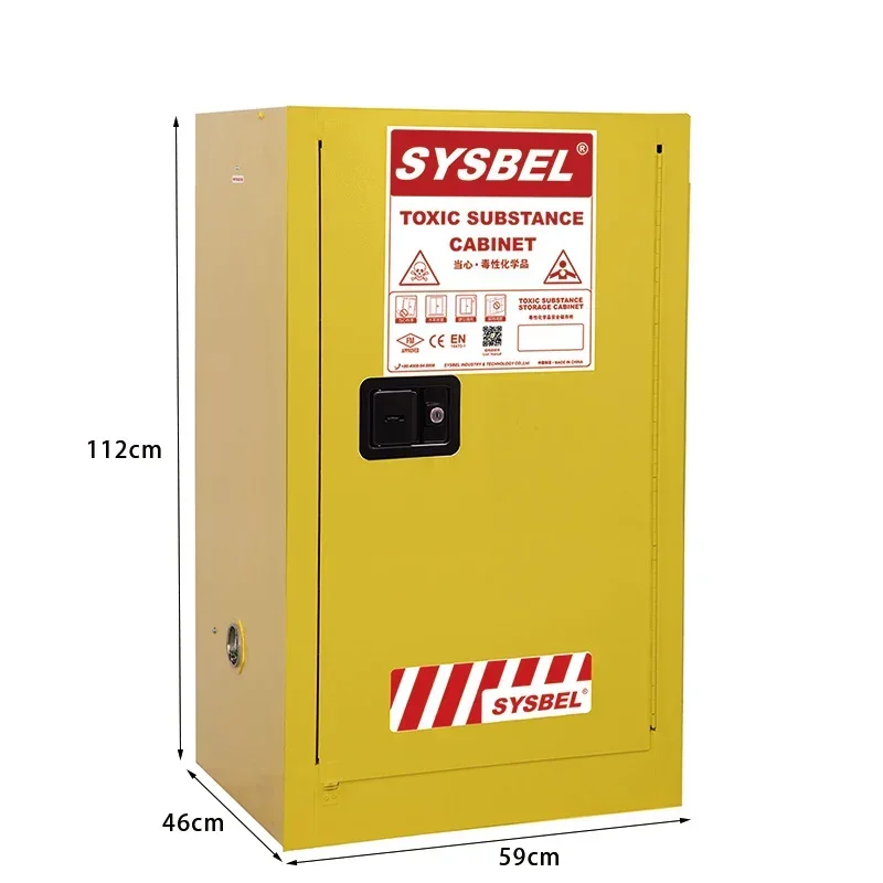 Factory Direct Supply 15Gal 57L 2 Door Safety Cabinet Laboratory Flammable Storage Safety Cabinets