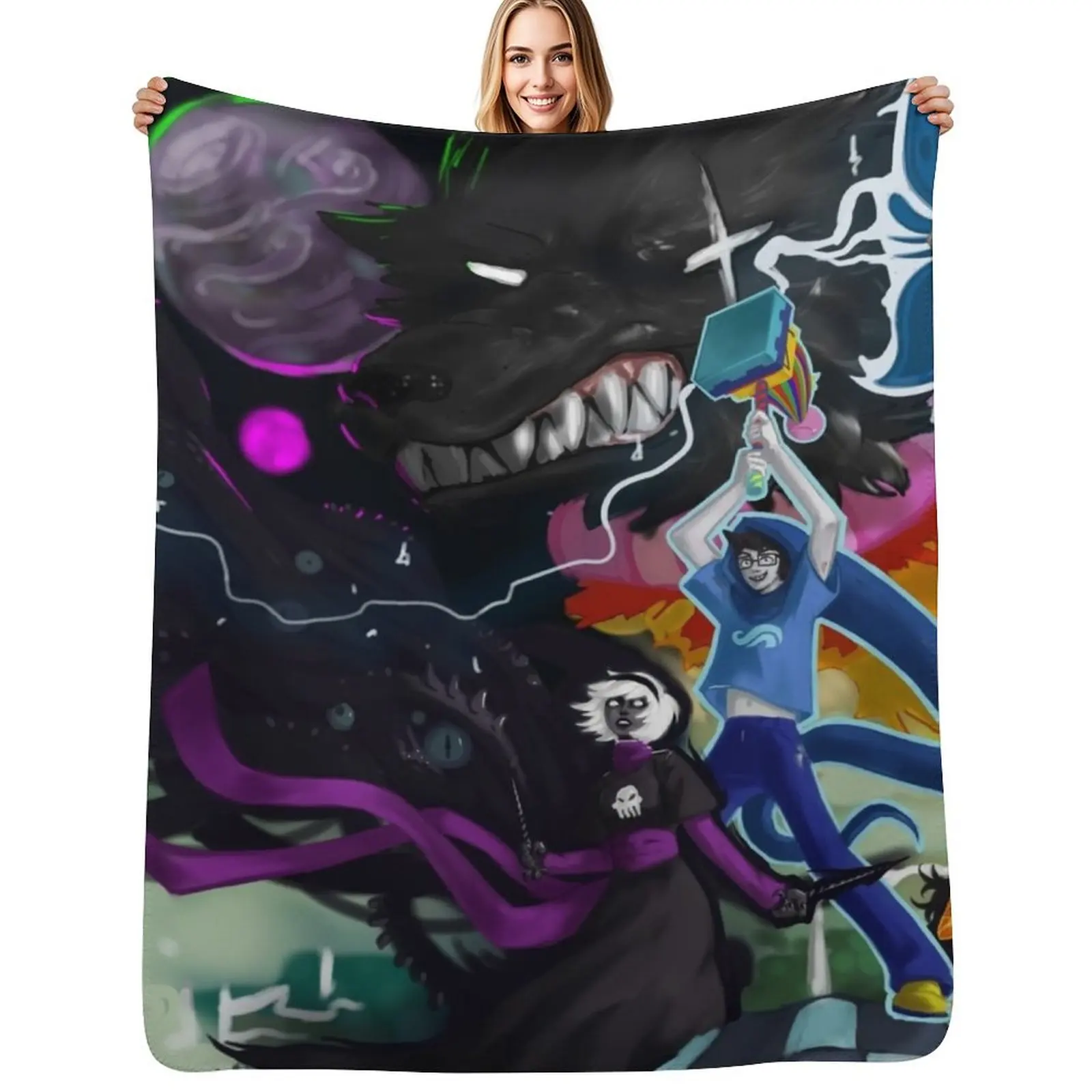 Homestuck Day 2020 Throw Blanket Warm Plush Fuzzy Blanket for Living Room